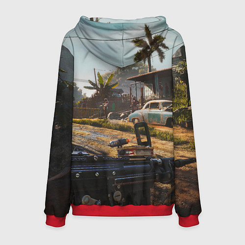 Мужская толстовка Far Cry 6 game art / 3D-Красный – фото 2