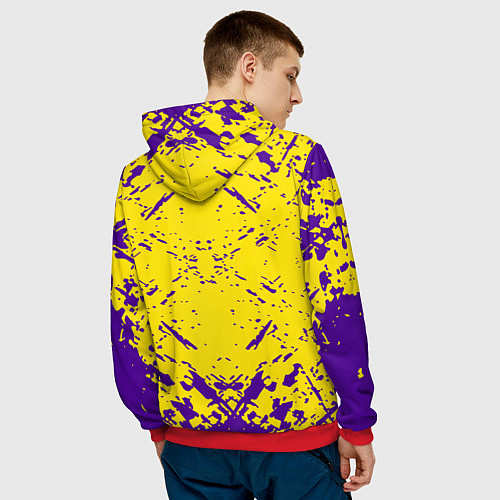 Мужская толстовка ЛЕЙКЕРС LOS ANGELES LAKERS, / 3D-Красный – фото 4