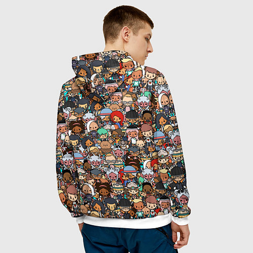 Мужская толстовка Toca Life / 3D-Белый – фото 4