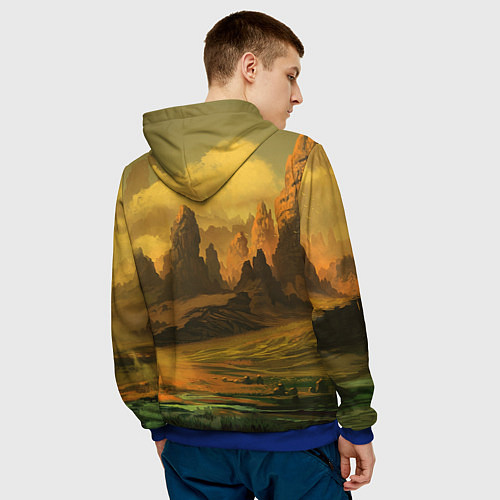 Мужская толстовка Zhong Li Чжун ли / 3D-Синий – фото 4