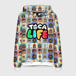 Толстовка-худи мужская Toca Life, цвет: 3D-белый