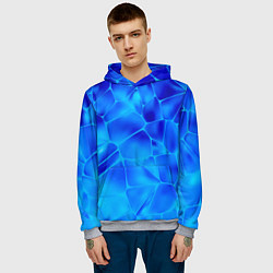 Толстовка-худи мужская Ice Under Water, цвет: 3D-меланж — фото 2