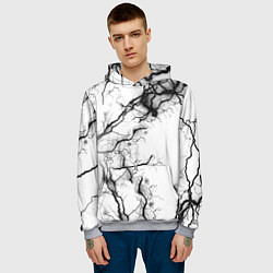 Толстовка-худи мужская Нейронные связи, цвет: 3D-меланж — фото 2