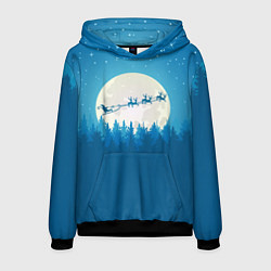 Мужская толстовка Санта с Оленями