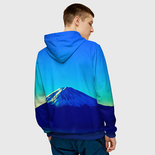 Мужская толстовка Магадан герб / 3D-Синий – фото 4