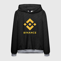 Мужская толстовка БИНАНС ЛОГО CARBON BINANCE LOGO