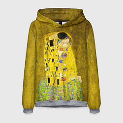 Мужская толстовка Влюблённые поцелуй художник Климт