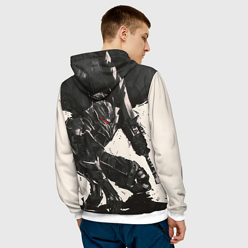 Мужская толстовка BERSERK ILLUSTRATION БЕРСЕРК / 3D-Белый – фото 4