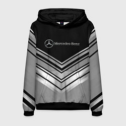Толстовка-худи мужская Mercedes-Benz Текстура, цвет: 3D-черный