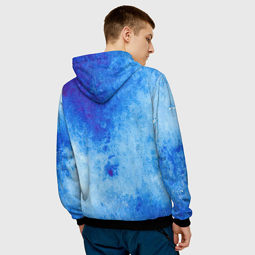 Мужская толстовка Заморозки / 3D-Черный – фото 4