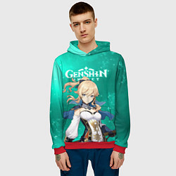 Толстовка-худи мужская ДЖИНН ИЗ МОНДШТАДТА JEAN, цвет: 3D-красный — фото 2