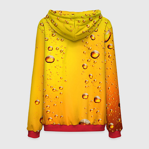 Мужская толстовка Пивозавр 3d hd / 3D-Красный – фото 2