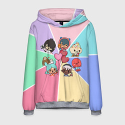 Толстовка-худи мужская TOCA BOCA WORLD HEROES ТОКА БОКА, цвет: 3D-меланж