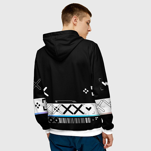 Мужская толстовка Поток информации СS:GO / 3D-Белый – фото 4