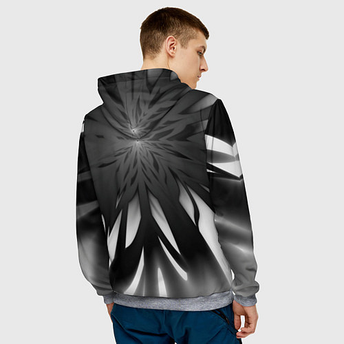 Мужская толстовка Абстракция 353-3 / 3D-Меланж – фото 4