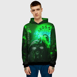 Толстовка-худи мужская Chernobylite - Колесо обозрения, цвет: 3D-черный — фото 2