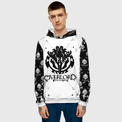 Толстовка-худи мужская OVERLORD паттерн, цвет: 3D-белый — фото 2