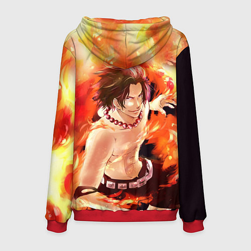 Мужская толстовка ONE PIECE ASCE HERO / 3D-Красный – фото 2