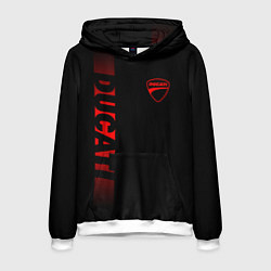 Мужская толстовка DUCATI BLACK RED LINE