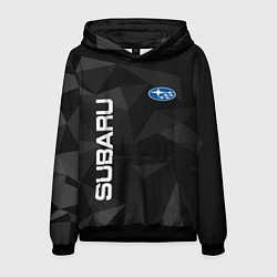 Толстовка-худи мужская Subaru Субару Авто, цвет: 3D-черный