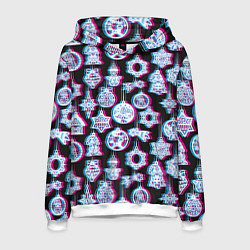 Мужская толстовка Новогодний глюк