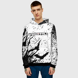 Толстовка-худи мужская UNDERTALE Летучие мыши, цвет: 3D-черный — фото 2