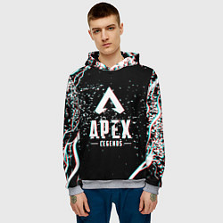 Толстовка-худи мужская APEX LEGENDS GLITCH, цвет: 3D-меланж — фото 2