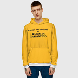 Толстовка-худи мужская Срежиссировано Квентином Тарантино, цвет: 3D-белый — фото 2