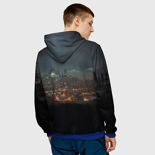 Мужская толстовка Сёстры на крыше / 3D-Синий – фото 4