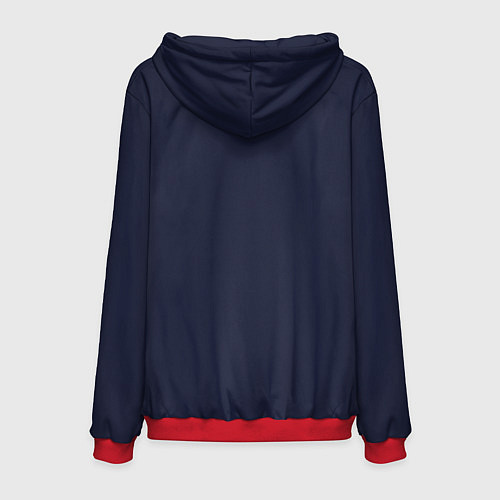 Мужская толстовка I am not antisocial, I AM ANTISTUPID / 3D-Красный – фото 2