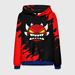 Мужская толстовка Geometry Dash: Demon Red Fire