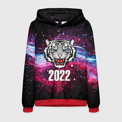 Мужская толстовка ЧЁРНЫЙ ТИГР НОВЫЙ ГОД 2022 GRAY TIGER NEW YEAR