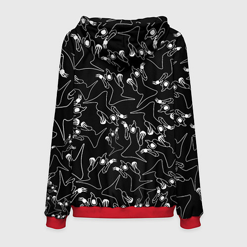 Мужская толстовка KIZARU HAUNTED FAMILY ПАТТЕРН / 3D-Красный – фото 2