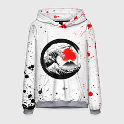 Мужская толстовка САКУРА, КРАСНОЕ СОЛНЦЕ ЯПОНИИ, ФУДЗИЯМА