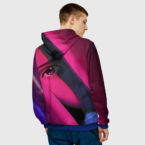 Мужская толстовка Jinx Arcane League of Legends / 3D-Синий – фото 4