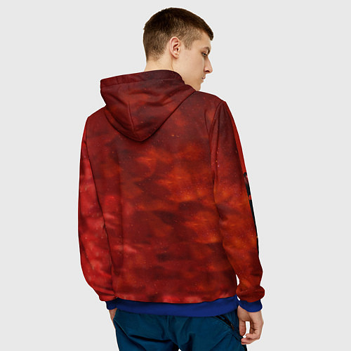 Мужская толстовка Metroid Dread Самус Аран / 3D-Синий – фото 4