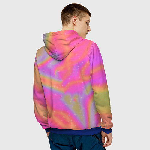 Мужская толстовка POPPY PLAYTIME - МАЛЫШ ХАГГИ ВАГГИ / 3D-Синий – фото 4