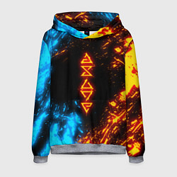 Мужская толстовка СИМВОЛЫ ВЕДЬМАКА ОГОНЬ И ВОДА