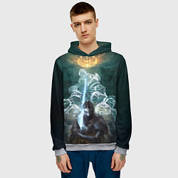 Толстовка-худи мужская Elden Ring рыцарь и предшественники серии Souls El, цвет: 3D-меланж — фото 2