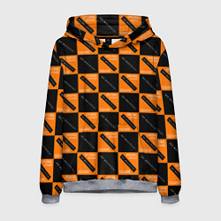 Мужская толстовка Black Orange Squares