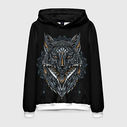 Мужская толстовка ЭТНИЧЕСКАЯ ЛИСА FOX ABSTRACT