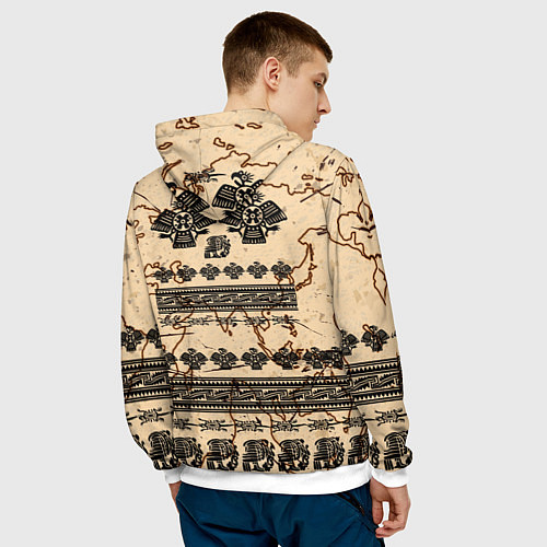 Мужская толстовка AztecsАцтеки / 3D-Белый – фото 4