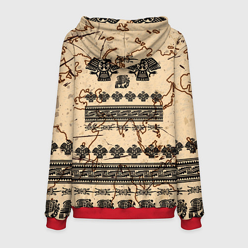 Мужская толстовка AztecsАцтеки / 3D-Красный – фото 2