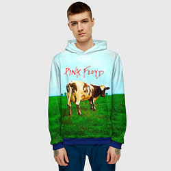 Толстовка-худи мужская Atom Heart Mother - Pink Floyd, цвет: 3D-синий — фото 2