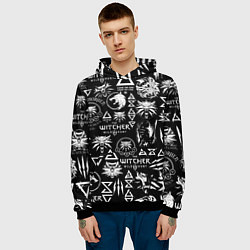 Толстовка-худи мужская ВЕДЬМАК ЛОЛГОБОМБИНГ THE WITCHER, цвет: 3D-черный — фото 2