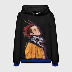 Толстовка-худи мужская Gone Fludd on style, цвет: 3D-синий
