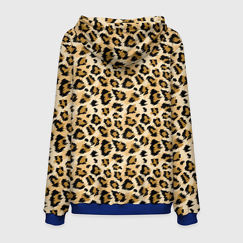 Мужская толстовка Пятна Дикого Леопарда / 3D-Синий – фото 2