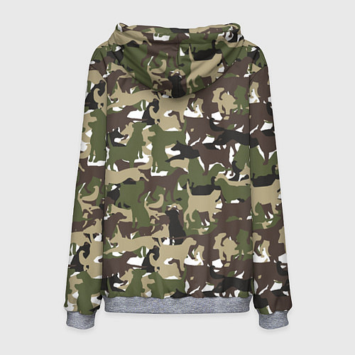 Мужская толстовка Камуфляж из Собак Camouflage / 3D-Меланж – фото 2
