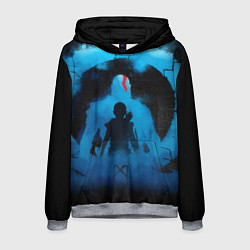 Толстовка-худи мужская БОГ ВОЙНЫ РАГНАРЁК GOD OF WAR, цвет: 3D-меланж