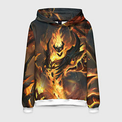 Толстовка-худи мужская DOTA 2 SHADOW FIEND ТЕНЬ, цвет: 3D-белый